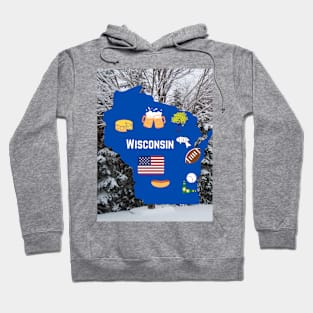 Wisconsin a Great Place by a Great Lake Hoodie